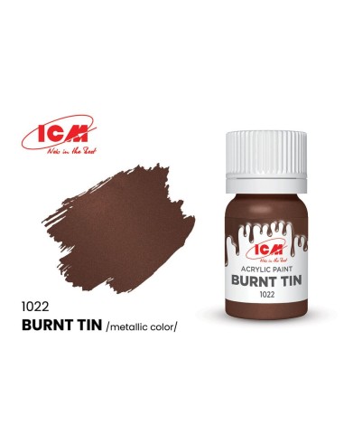 METALLIC COLORS Burnt Tin bottle 12 ml 