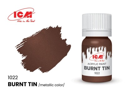 METALLIC COLORS Burnt Tin bottle 12 ml 
