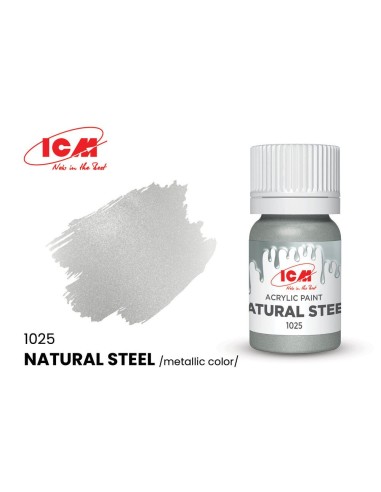 METALLIC COLORS Natural Steel bottle 12 ml 