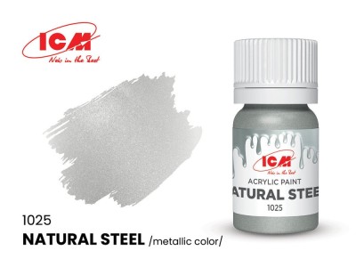 METALLIC COLORS Natural Steel bottle 12 ml 