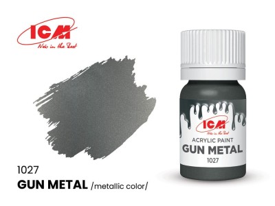 METALLIC COLORS Gun metal bottle 12 ml 