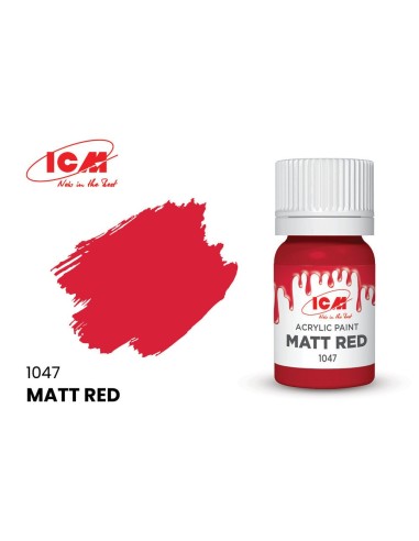 RED Matt Red bottle 12 ml 