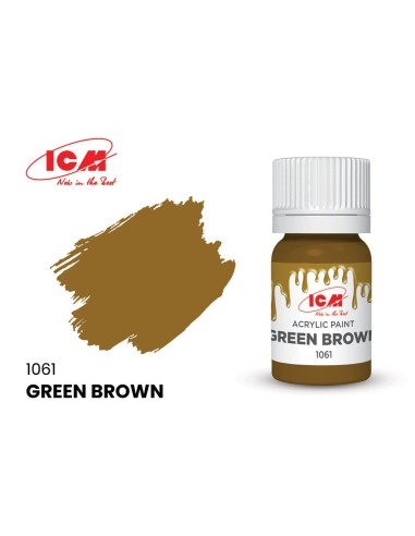 BROWN Green Brown bottle 12 ml 