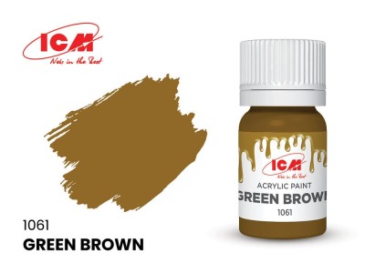 BROWN Green Brown bottle 12 ml 