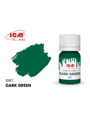 GREEN Dark Green bottle 12 ml 
