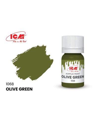 GREEN Olive Green bottle 12 ml 