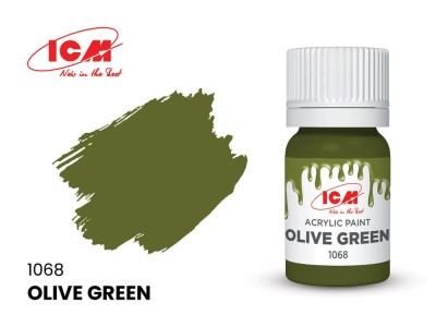 GREEN Olive Green bottle 12 ml 