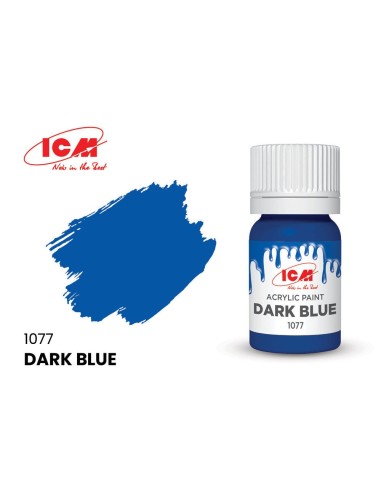 BLUE Dark blue bottle 12 ml 