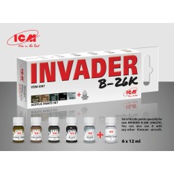 Acrylic paint set for Invader B-26K and other Vietnam aircraft 6 x12 ml 