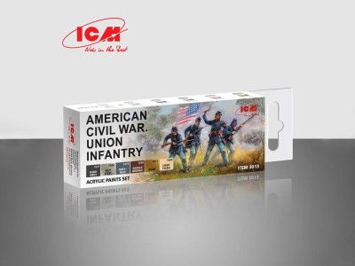Acrylic Paint Set for American Civil War 6 x12 ml 