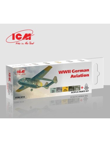 Acrylic Paint Set for German aviation after 1943 6 x12 ml 