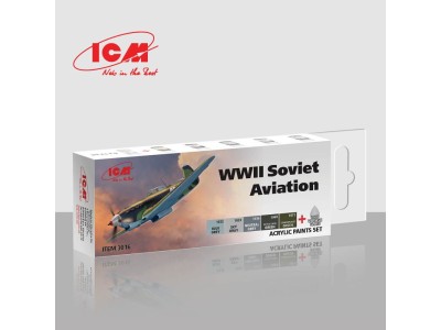 Acrylic Paint Set for WWII Soviet aviation 6 x 12 ml 