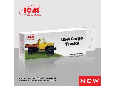 Acrylic Paint Set for USA Cargo Trucks 6 x 12ml 