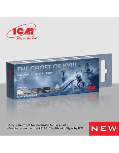 Acrylic Paint Set for The Ghost of Kyiv 6 x 12 ml 