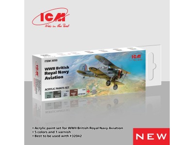 Acrylic Paint Set for WWII British Naval Aviation  6 x12 ml 