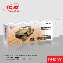 Acrylic Paint Set for Humvee. US military cars  6 x12 ml 