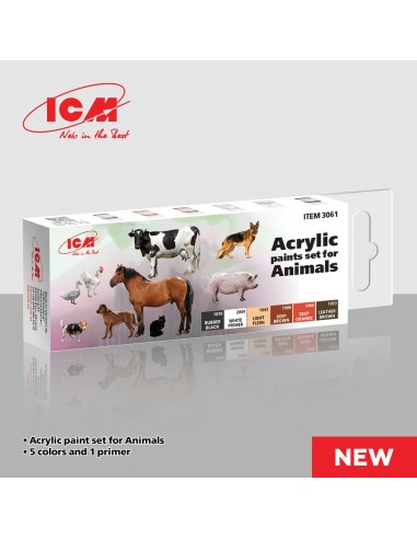 Acrylic Paint Set for Animals  6 x12 ml 