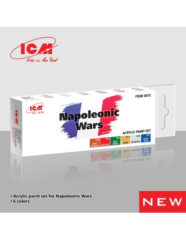 Acrylic Paint Set for Napoleonic Wars  6 x12 ml 