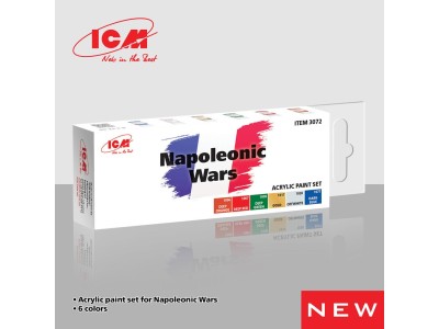 Acrylic Paint Set for Napoleonic Wars  6 x12 ml 