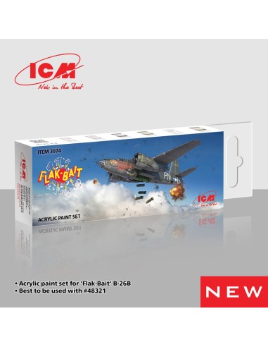 Acrylic paint set for Flak Bait 