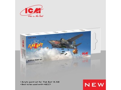 Acrylic paint set for Flak Bait 