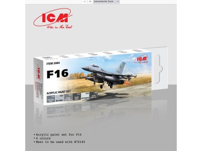 Acrylic paint set for F16 