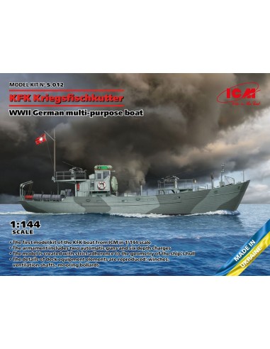 KFK Kriegsfischkutter, WWII German multi-purpose boat (100% new molds) 