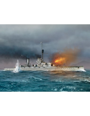 König WWI German Battleship Full hull and waterline 