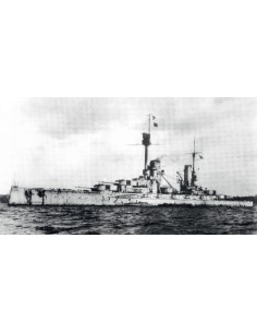 Kronprinz fullhull & waterline WWI German Battleship 
