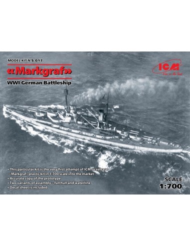 Markgraf (full hull & waterline) WWI German Battleship 