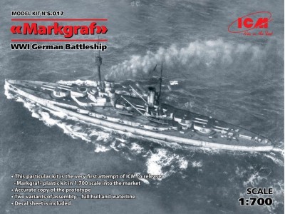 Markgraf (full hull & waterline) WWI German Battleship 