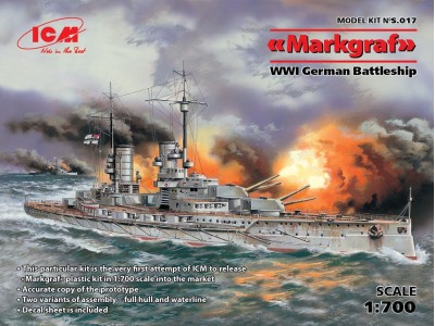 Markgraf (full hull & waterline) WWI German Battleship 