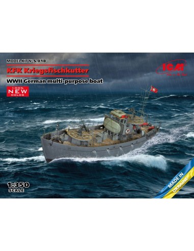 KFK Kriegsfischkutter, WWII German multi-purpose boat(100% new molds) 
