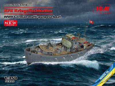 KFK Kriegsfischkutter, WWII German multi-purpose boat(100% new molds) 