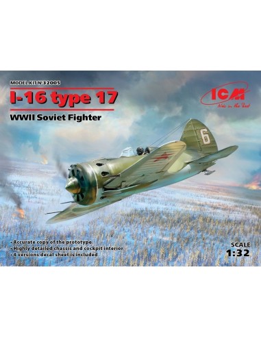 I-16 type 17, WWII Soviet Fighter 