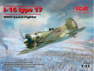 I-16 type 17, WWII Soviet Fighter 