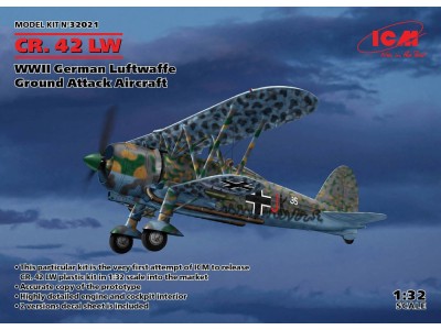 CR. 42 LW , WWII German Luftwaffe Ground Attack Aircraft 