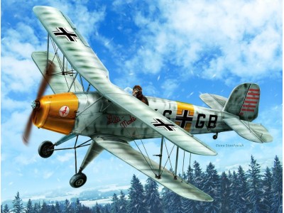 Bücker Bü 131D,WWII German Training Aircraft(100% new molds) 
