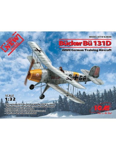 Bücker Bü 131D,WWII German Training Aircraft(100% new molds) 
