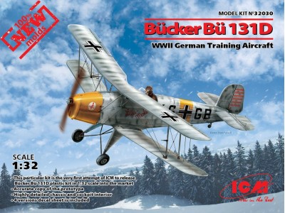 Bücker Bü 131D,WWII German Training Aircraft(100% new molds) 