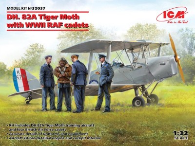 DH. 82A Tiger Moth with WWII RAF cadets 