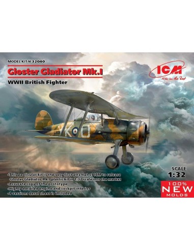 Gloster Gladiator Mk.I,WWII British Figh 