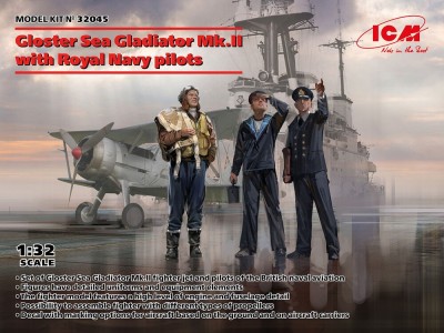 Gloster Sea Gladiator Mk.II with Royal Navy pilots 