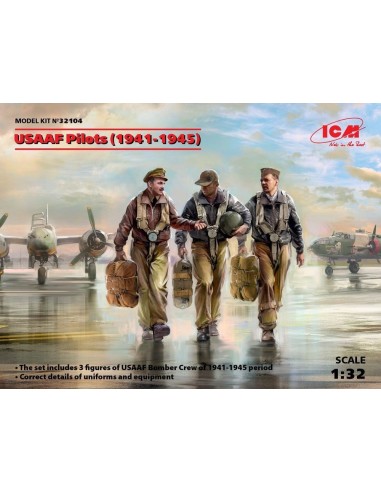 USAAF Pilots (1941-1945) (3 figures) 