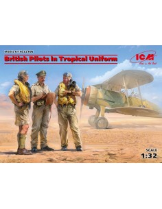 British Pilots in Tropical Uniform(1939-1943)(3 figures) 