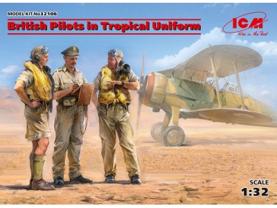 British Pilots in Tropical Uniform(1939-1943)(3 figures) 