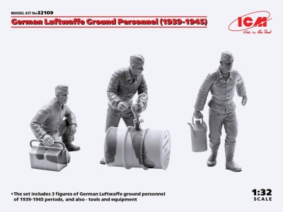 German Luftwaffe Ground Personnel(1939-1945)(3 figures) 