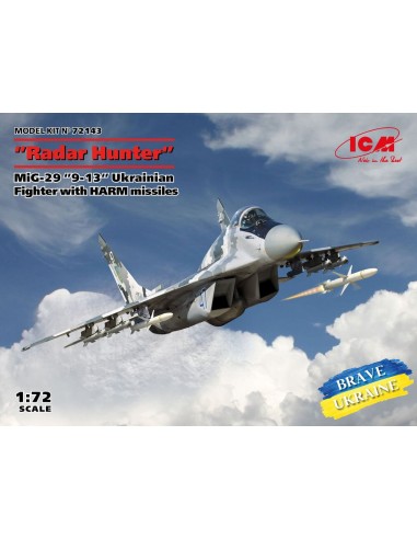 Radar Hunter MiG-29 '9-13 Ukrainian Fighter with HARM missiles 