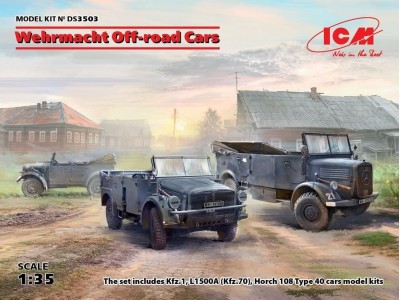 Wehrmacht Off-road Cars (Kfz1,Horch 108 Typ 40, L1500A) 