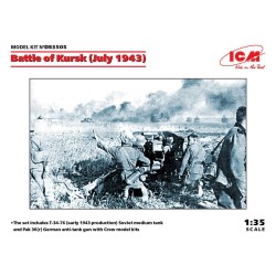 Battle of Kursk(July 1943)(T-34-76(early 1943),Pak 36(r )with Crew(4 figures)) 